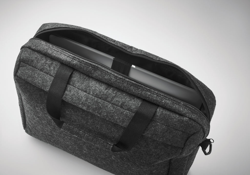 PLANA – 15 inch RPET felt laptop bag – item picture 7