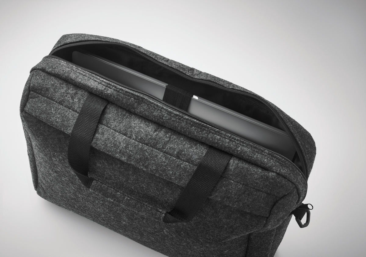 PLANA – 15 inch RPET felt laptop bag – item picture 7