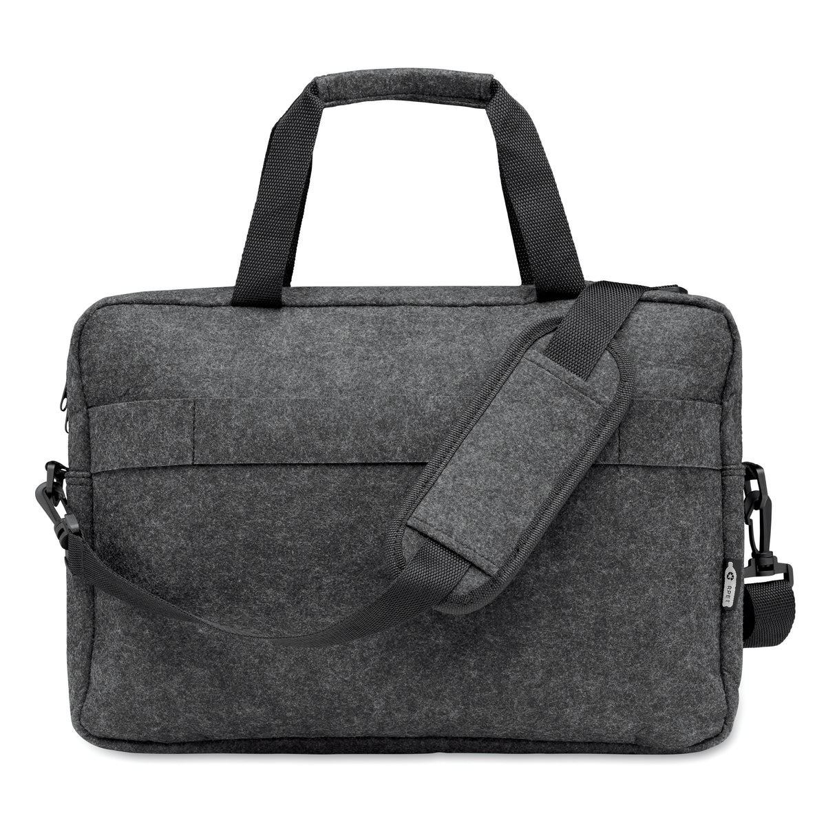 PLANA – 15 inch RPET felt laptop bag – item picture side