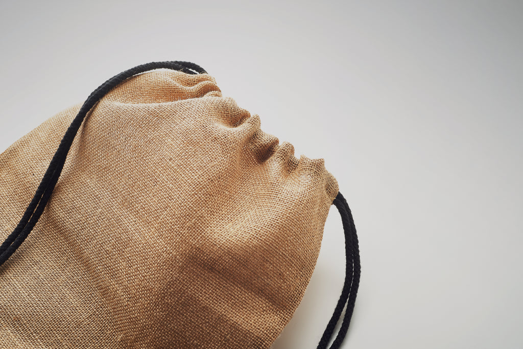 FUKURO – Jute drawstring bag – item detail picture