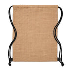 FUKURO – Jute drawstring bag – item picture open