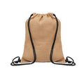 FUKURO – Jute drawstring bag – Black