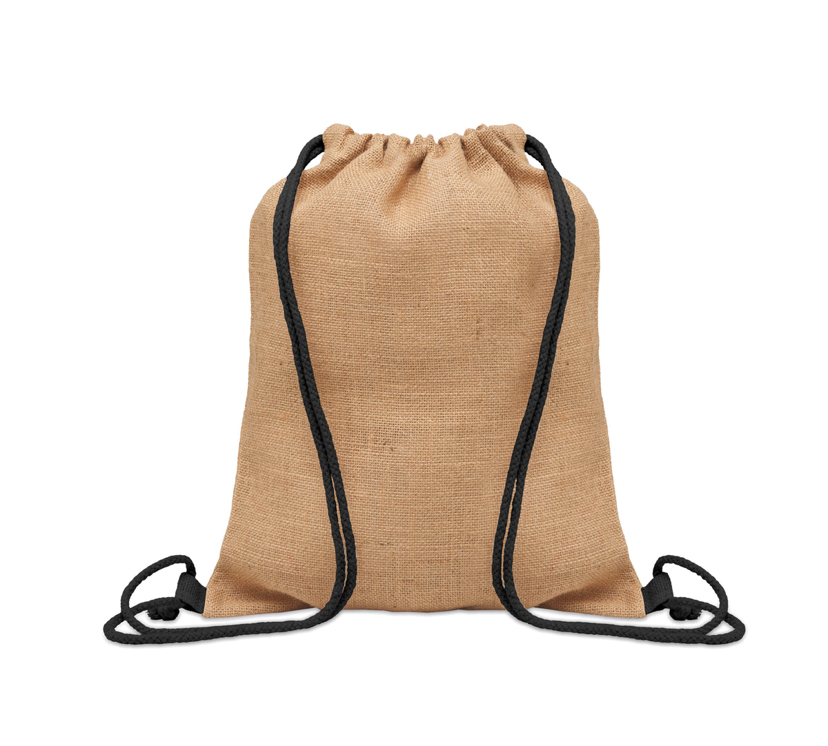 FUKURO – Jute drawstring bag – Black
