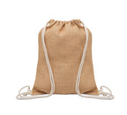 FUKURO – Jute drawstring bag – Beige