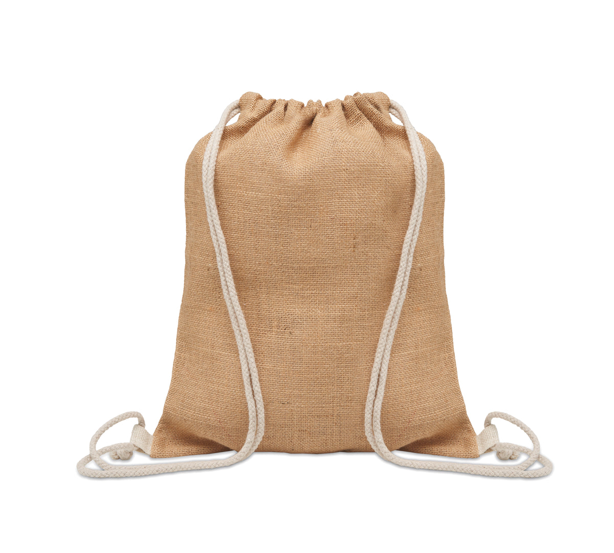 FUKURO – Jute drawstring bag – Beige