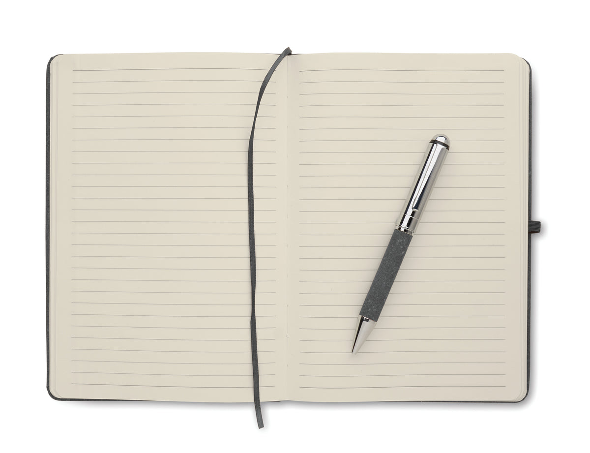 ELEGANOTE – Recycled leather notebook set – item picture open