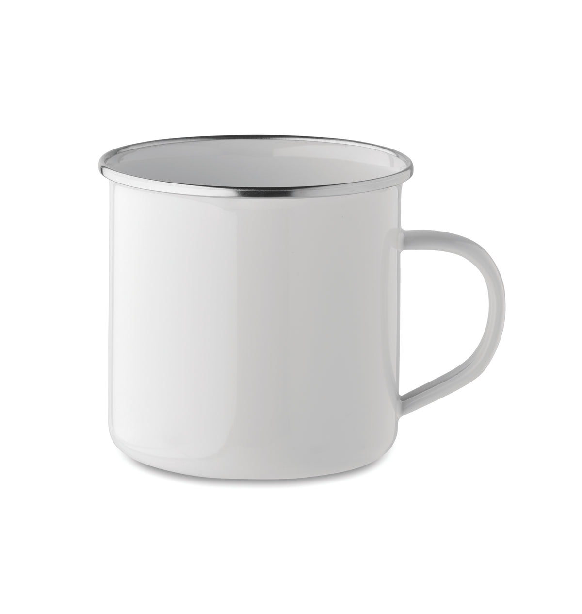 PLATEADO L – Enamel sublimation mug 500ml – White