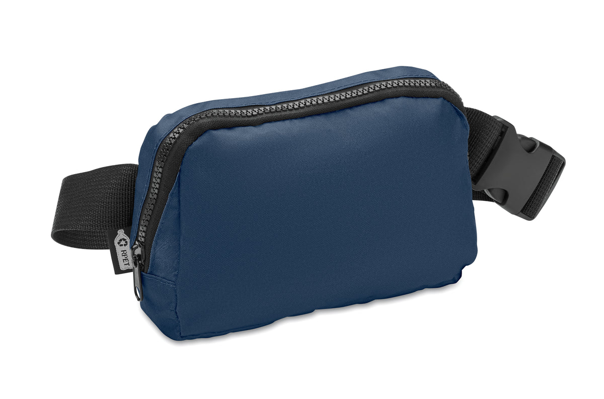 TOSHI – 300D RPET polyester waist bag – Blue