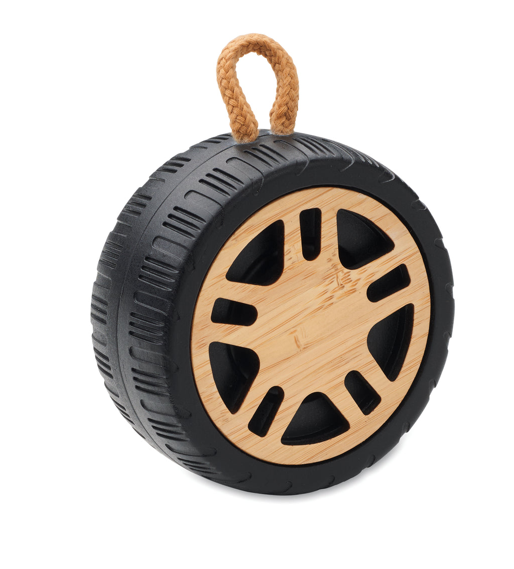 MATIC – Wireless speaker tire shaped – Wood
