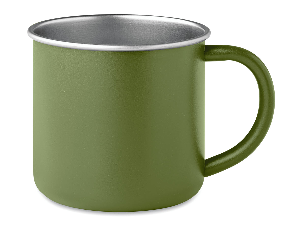 CARIBU – Recycled stainless steel mug – Dark Green