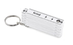 FUSTER – Carpenters ruler key ring 50cm – White