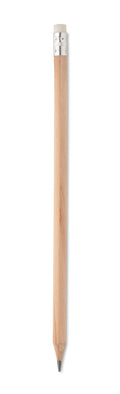 STOMP SHARP – Natural pencil with eraser – Wood