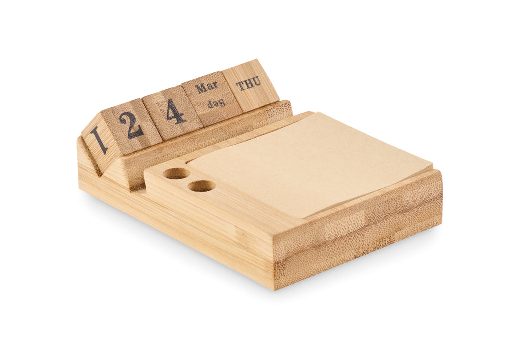BOOTOP – Bamboo desktop calendar – Wood
