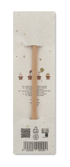PENSEED – Natural pencil in seeded pouch – item picture back