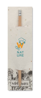 PENSEED – Natural pencil in seeded pouch – item picture printed