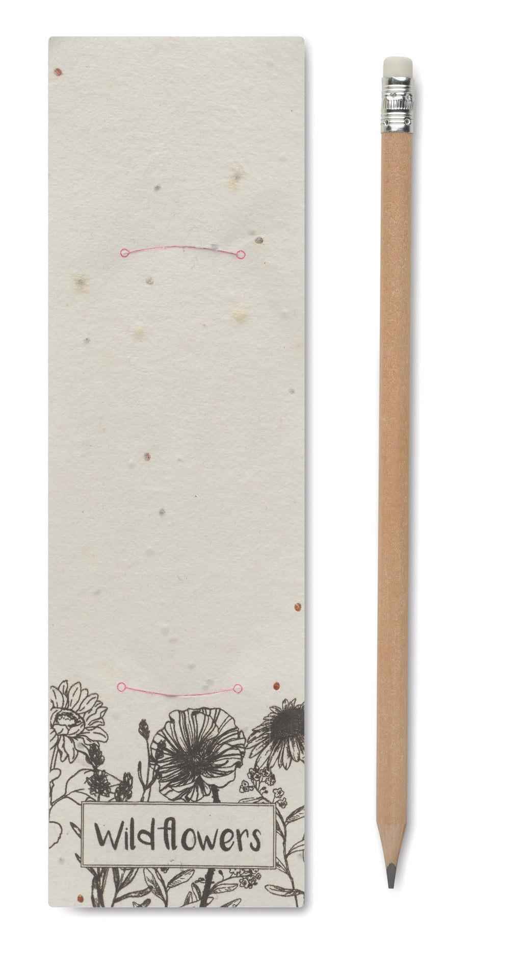 PENSEED – Natural pencil in seeded pouch – item picture side