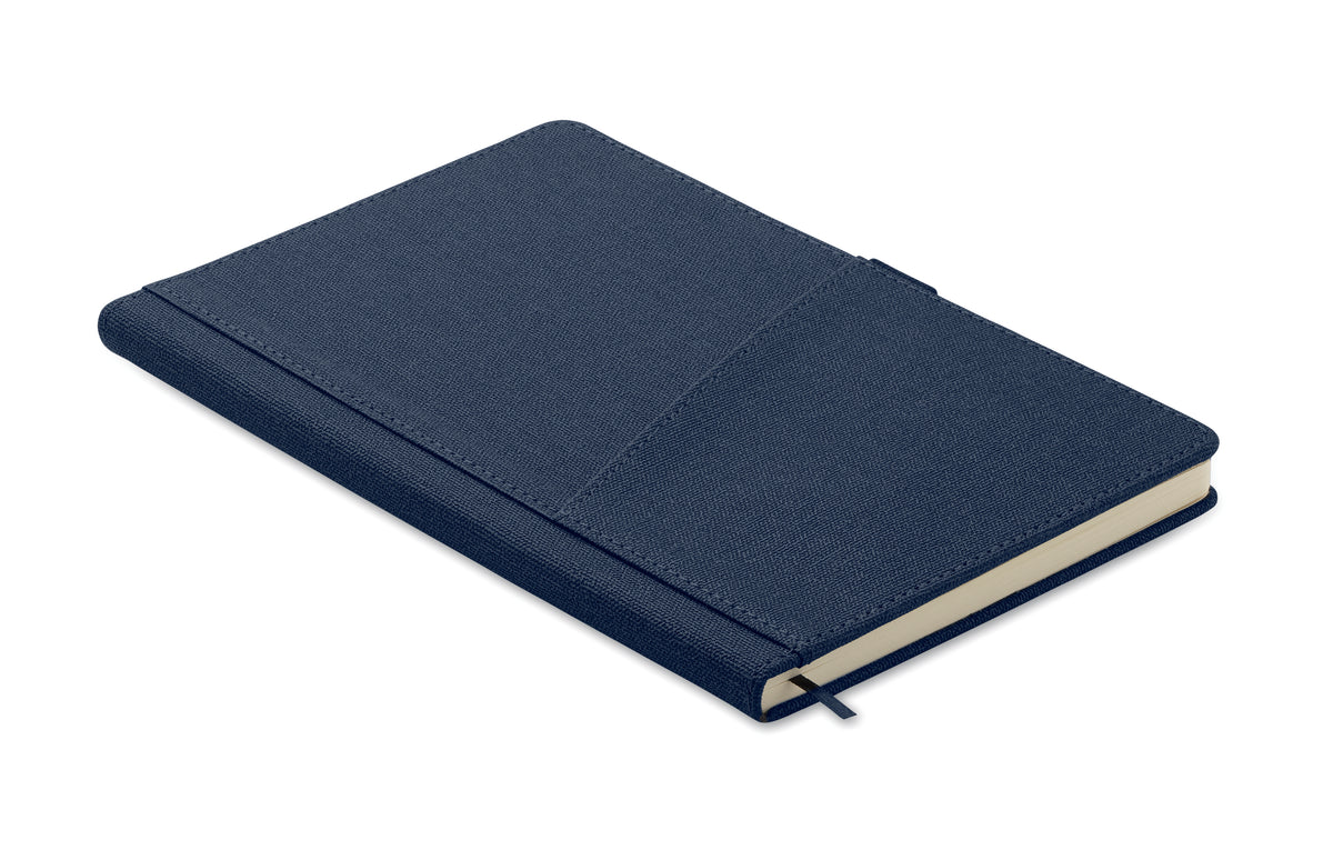 CINCO – A5 notebook PU front pocket – Blue