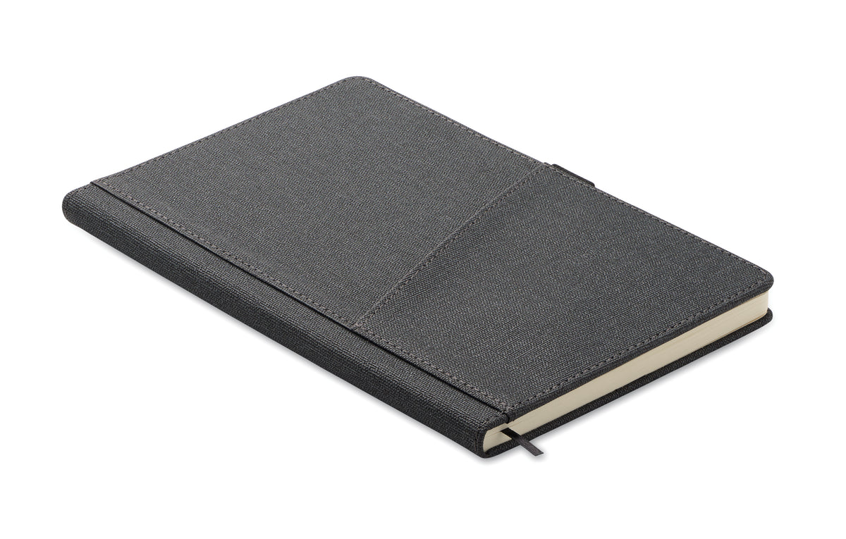 CINCO – A5 notebook PU front pocket – Stone Grey
