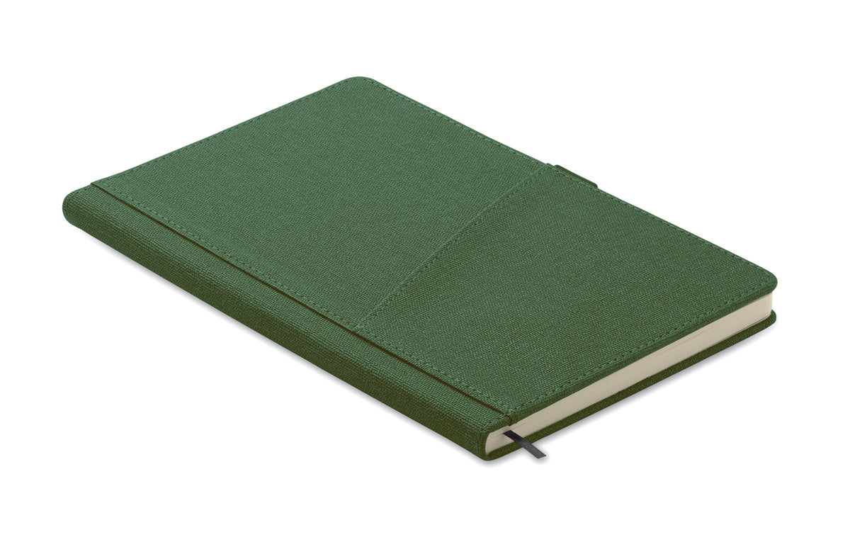 CINCO – A5 notebook PU front pocket – Dark Green