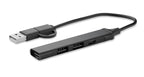 CURRENT – USB 4 port hub 19 cm – Black