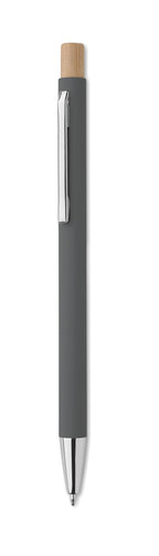 BERGAMO – Recycled aluminium ball pen – Stone Grey