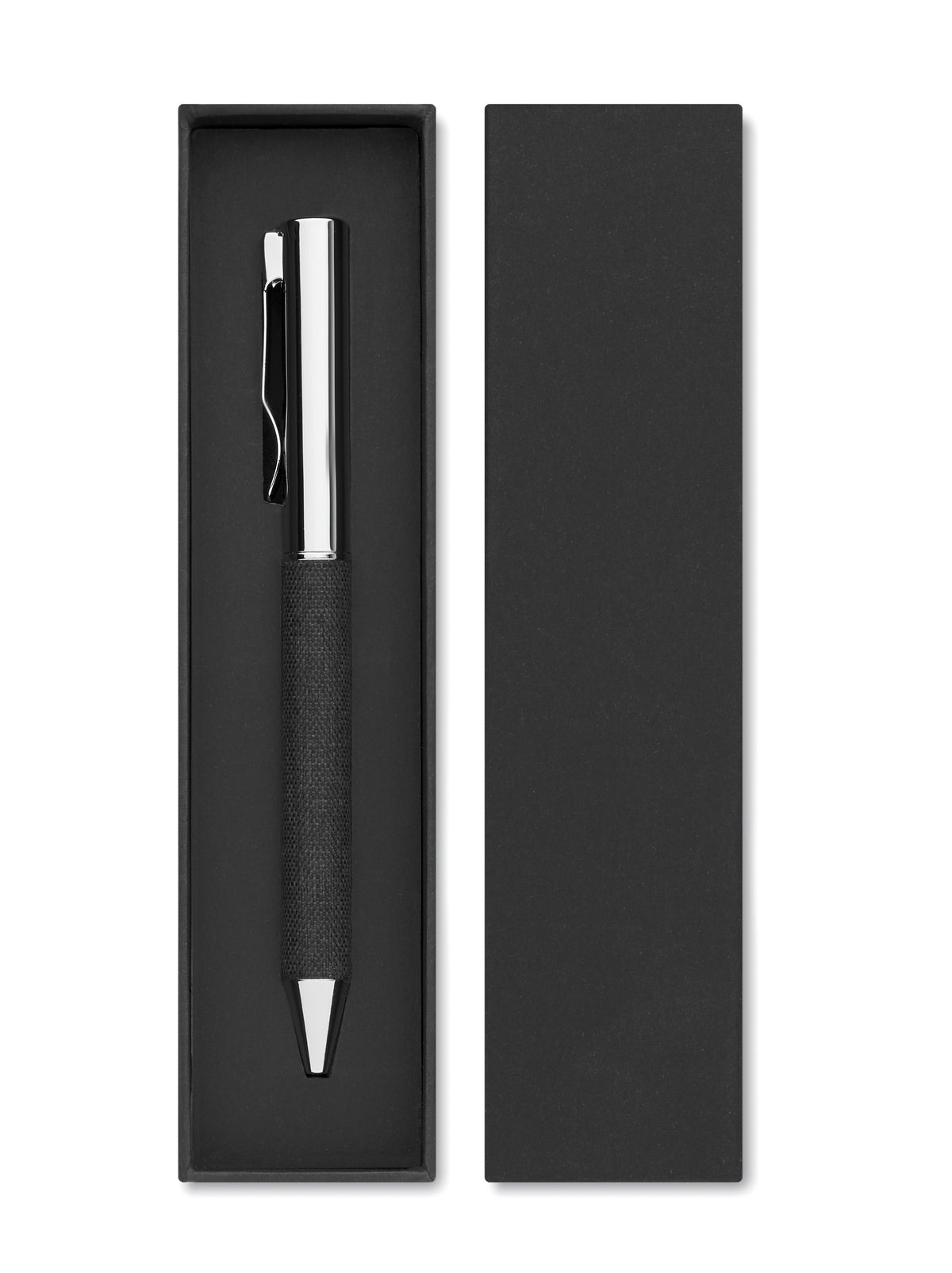 SCRIBI – Metal twist ball pen in box – item picture back