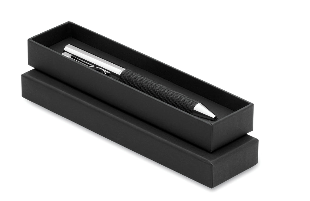 SCRIBI – Metal twist ball pen in box – Black
