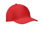 SUNNY – 5 panel baseball cap 180 gr – Red