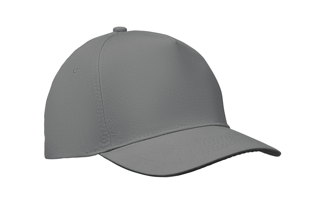 SUNNY – 5 panel baseball cap 180 gr – Grey