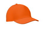 SUNNY – 5 panel baseball cap 180 gr – Orange
