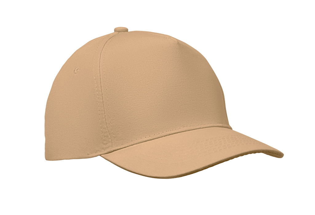 SUNNY – 5 panel baseball cap 180 gr – Ivory