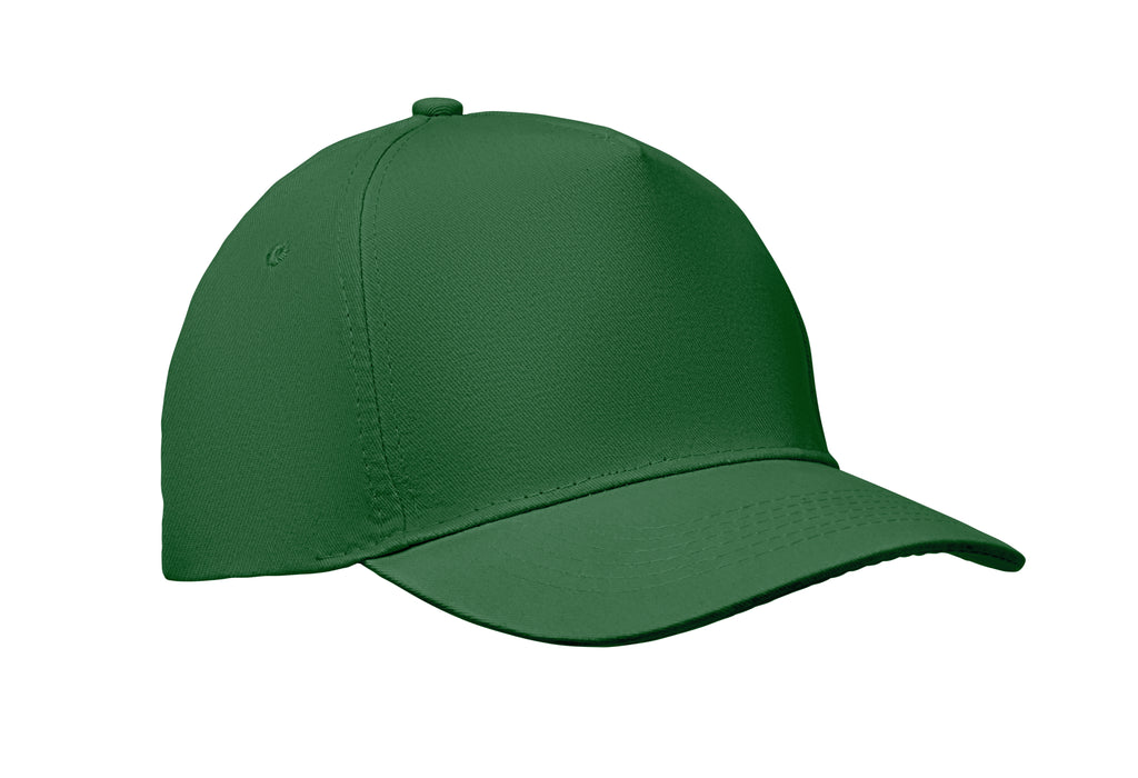 SUNNY – 5 panel baseball cap 180 gr – Dark Green