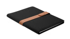 FAUX – A4 RPET conference folder – Black