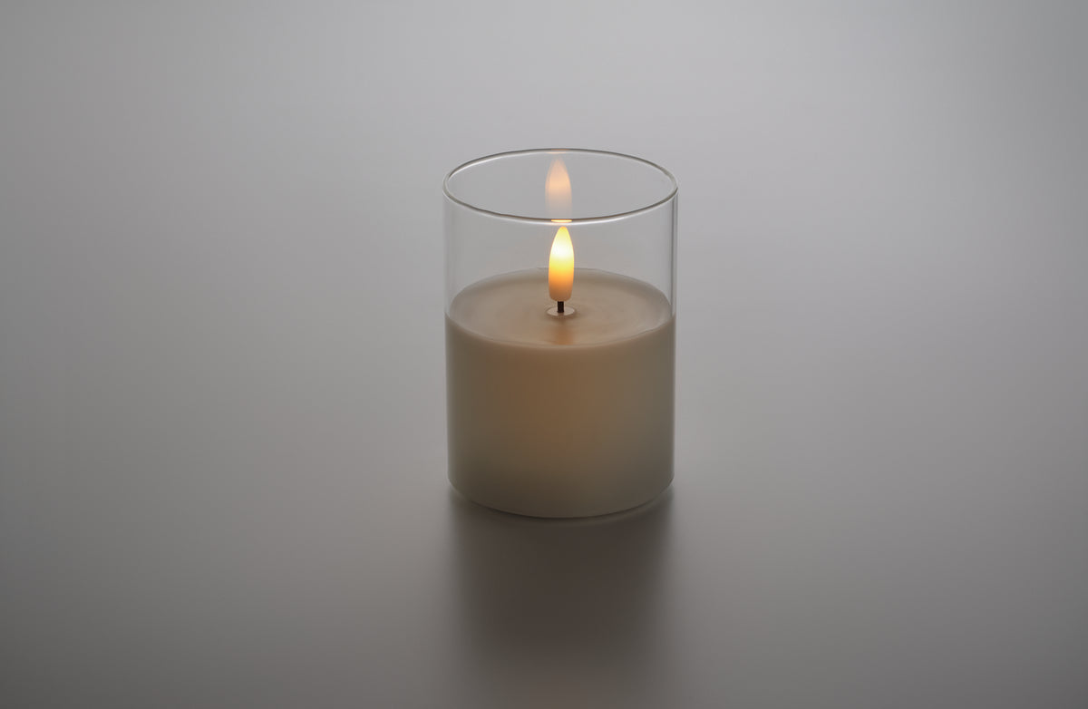 XANDLE+ – LED wax candle in glass holder – item detail picture