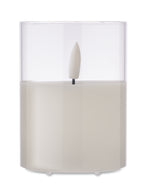 XANDLE+ – LED wax candle in glass holder – item picture side