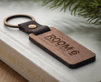 NAWKEY – Key ring in walnut and PU – item picture 1
