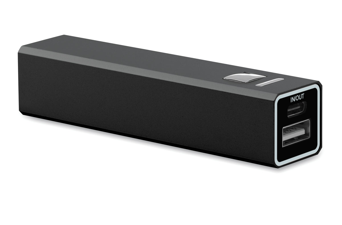 POWERALUC – Powerbank 2600mAh 10.5W – Black