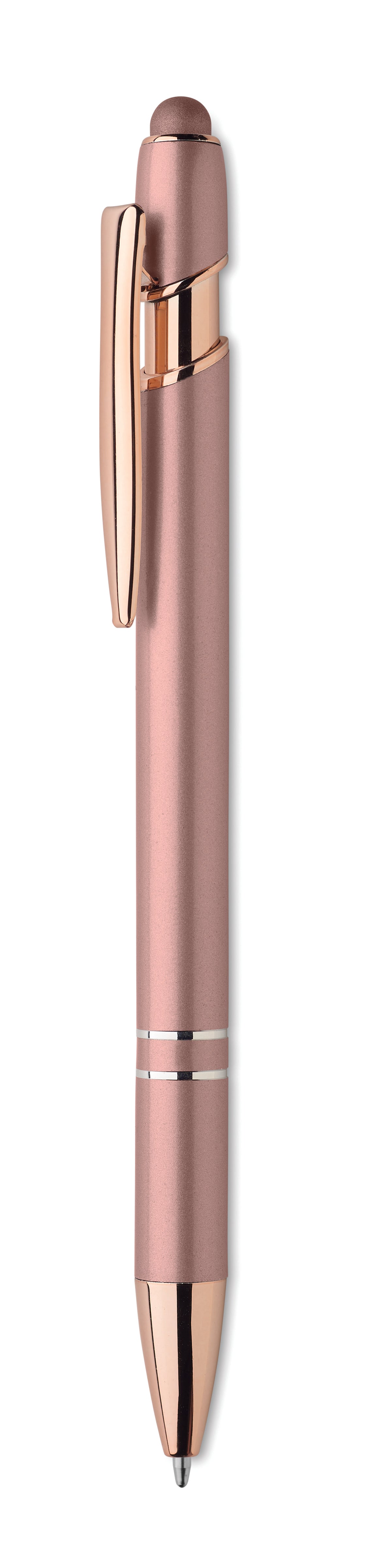 SCRIBBLE – Recycled aluminium pen – Beige/Red
