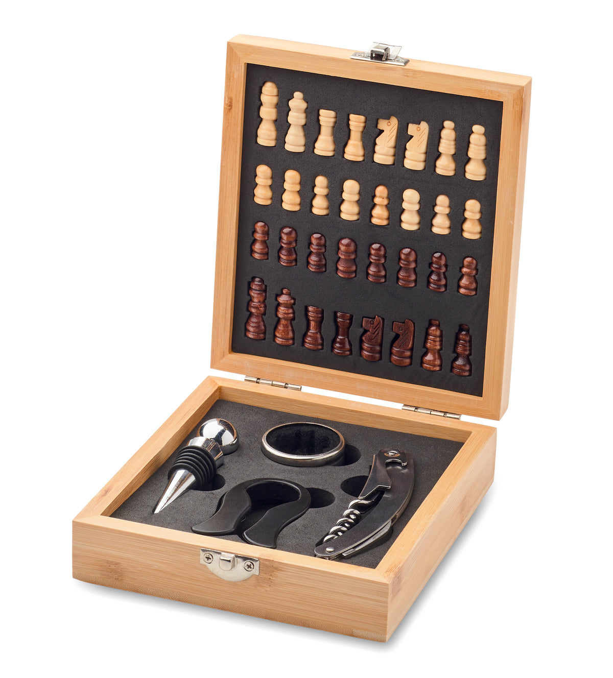 CHESSET – Chess board wine set – item picture top