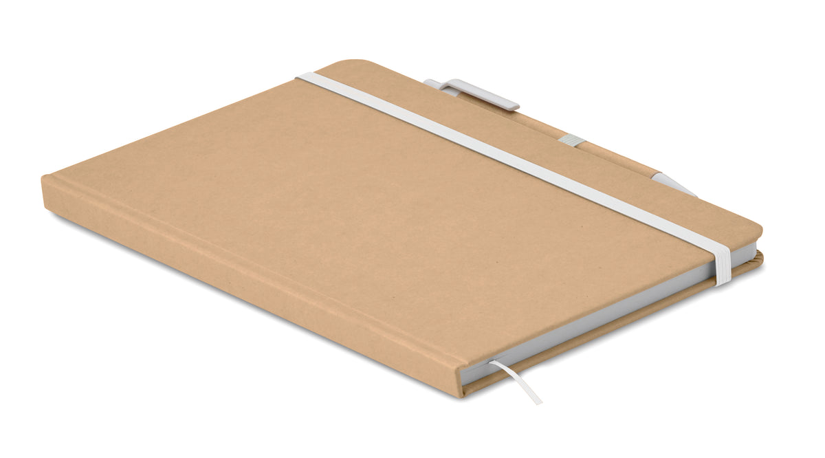 CARATIL – A5 notebook in recycled carton – White