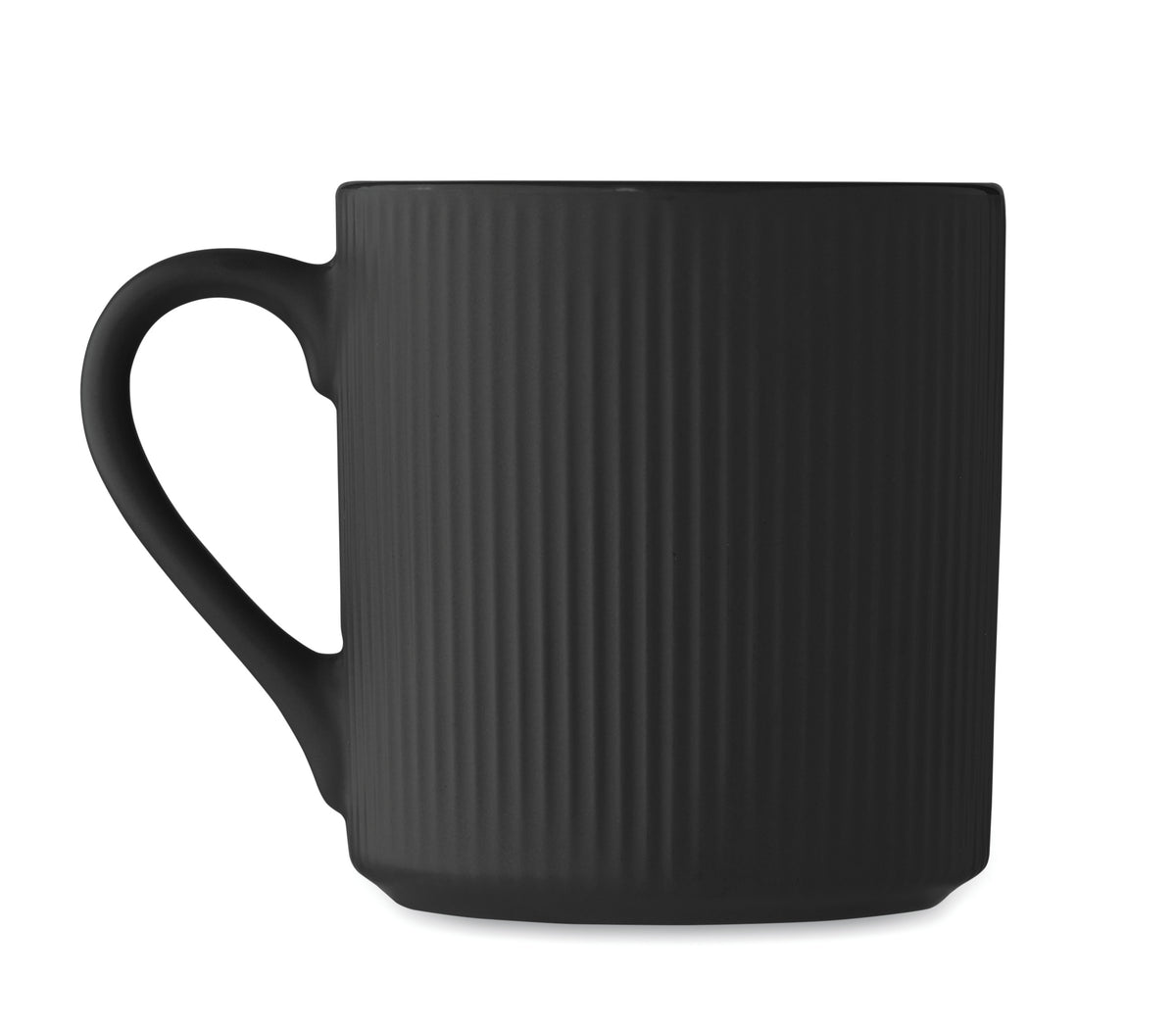 RIBMUG – Ribbed ceramic mug mat 340 ml – item picture back