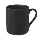 RIBMUG – Ribbed ceramic mug mat 340 ml – Black