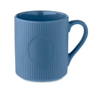 RIBMUG – Ribbed ceramic mug mat 340 ml – Blue
