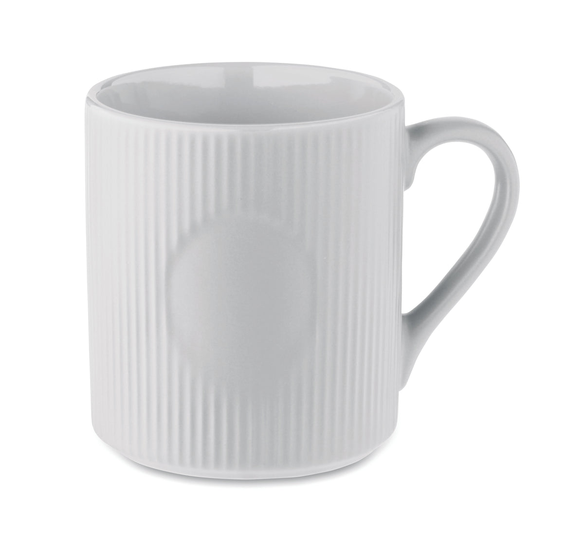 RIBMUG – Ribbed ceramic mug mat 340 ml – White