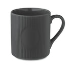 RIBMUG – Ribbed ceramic mug mat 340 ml – Stone Grey