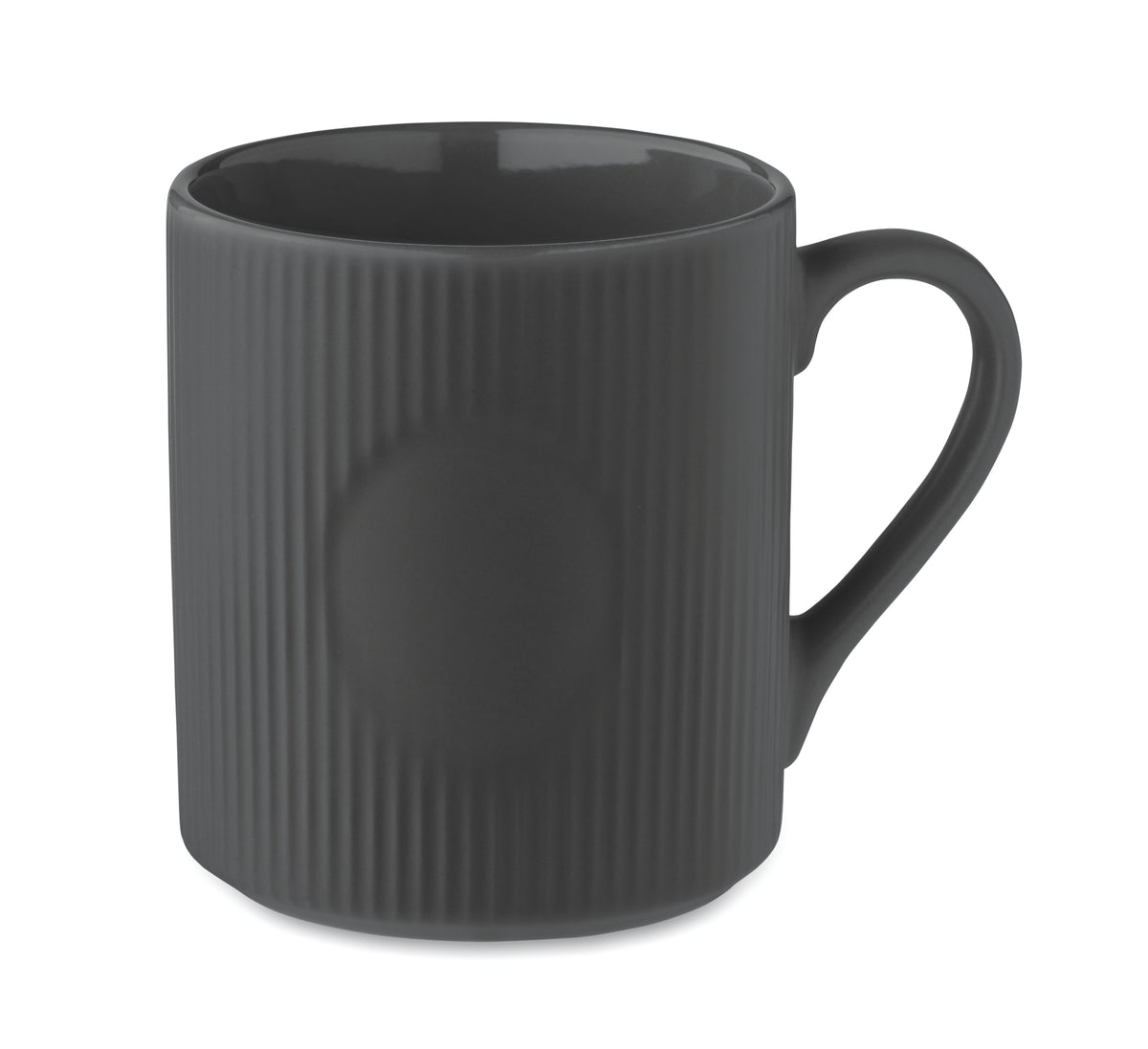 RIBMUG – Ribbed ceramic mug mat 340 ml – Stone Grey
