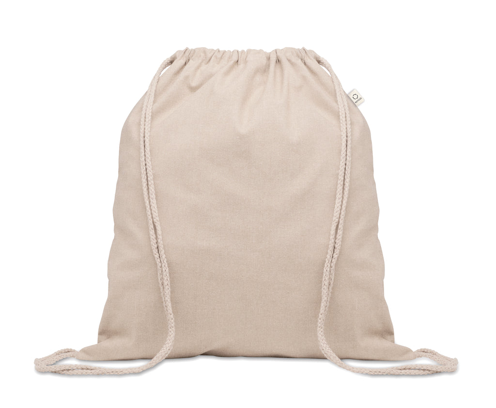 CABETRI – Recycled cotton drawstring bag – Beige