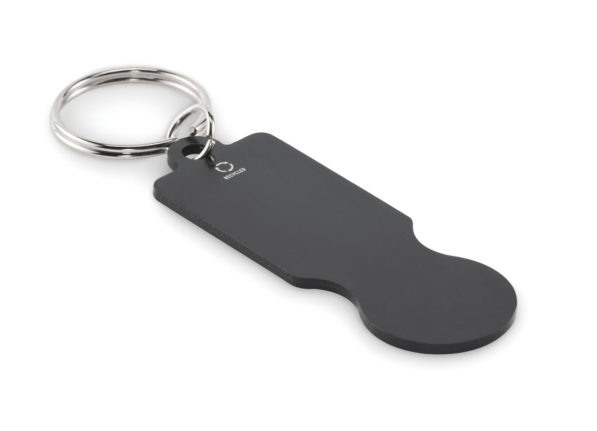 TOKLEY – Key ring with trolley token – Black
