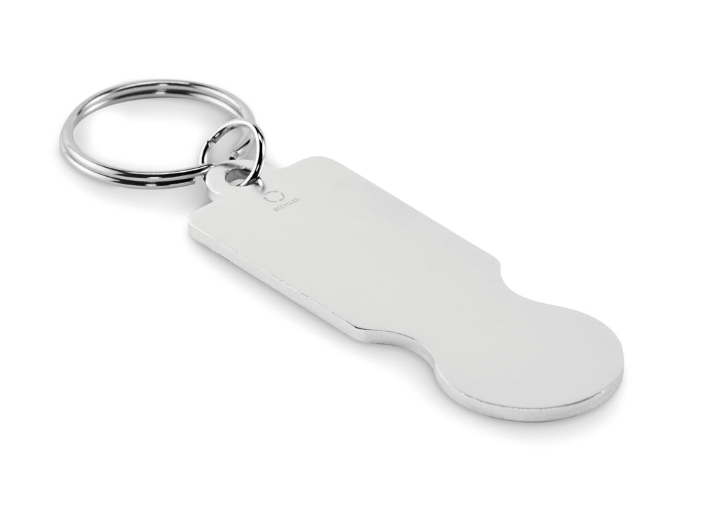 TOKLEY – Key ring with trolley token – Silver