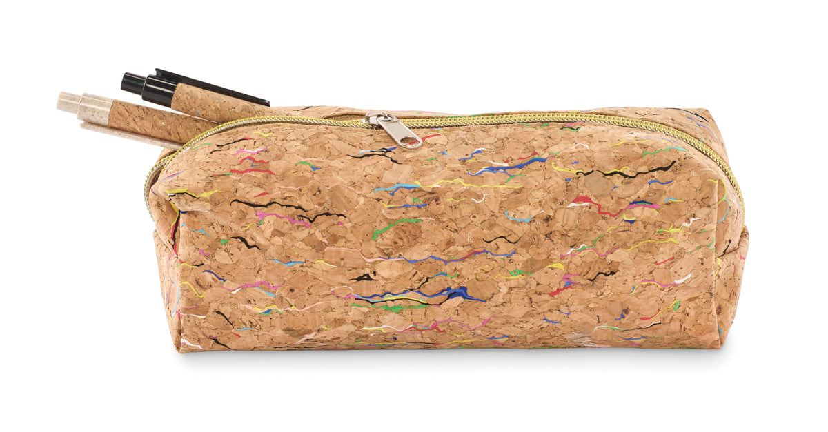 CORCHASO – Coloured cork pencil case – item picture top